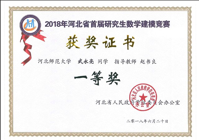 苏诺荣获2018年河北省首届开云体验